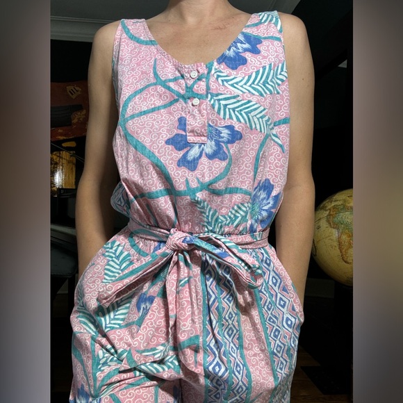 Vintage 80’s Reyn Spooner women's Hawaiian floral bright jumper size small - Picture 3 of 9